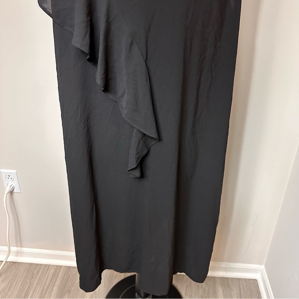 New Rachel Roy Black Ruffled Petal Sleeve Sheath Dress in Size XL - Picture 11 of 11
